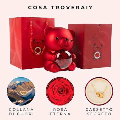 Giorely™ Collana di Cuori & Orso Amore